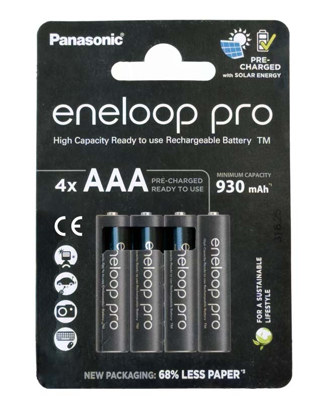 Panasonic eneloop pro AAA Micro R3 1,2 V 930 mAh NiMH 4 Stück