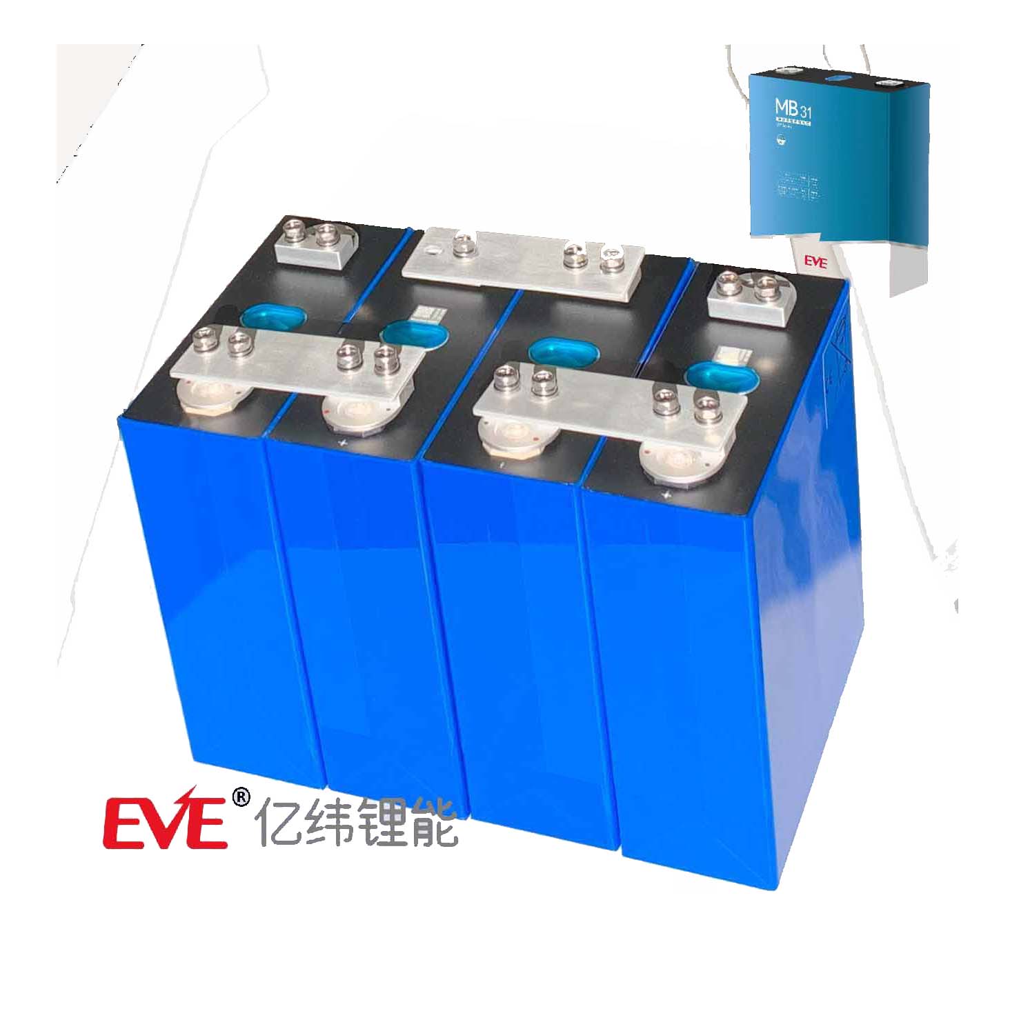 EVE Energy MB31 314 Ah LiFePO4 Batterien 16 Stück Set 0 % MwSt.